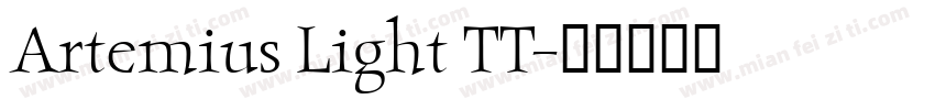 Artemius Light TT字体转换